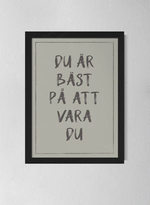 Svart träram Sandwashed Sage