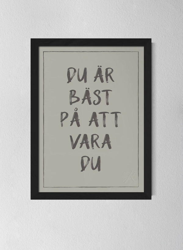 Svart träram Sandwashed Sage