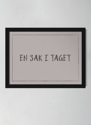 Svart träram Misty Blush