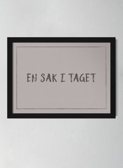 Svart träram Misty Blush