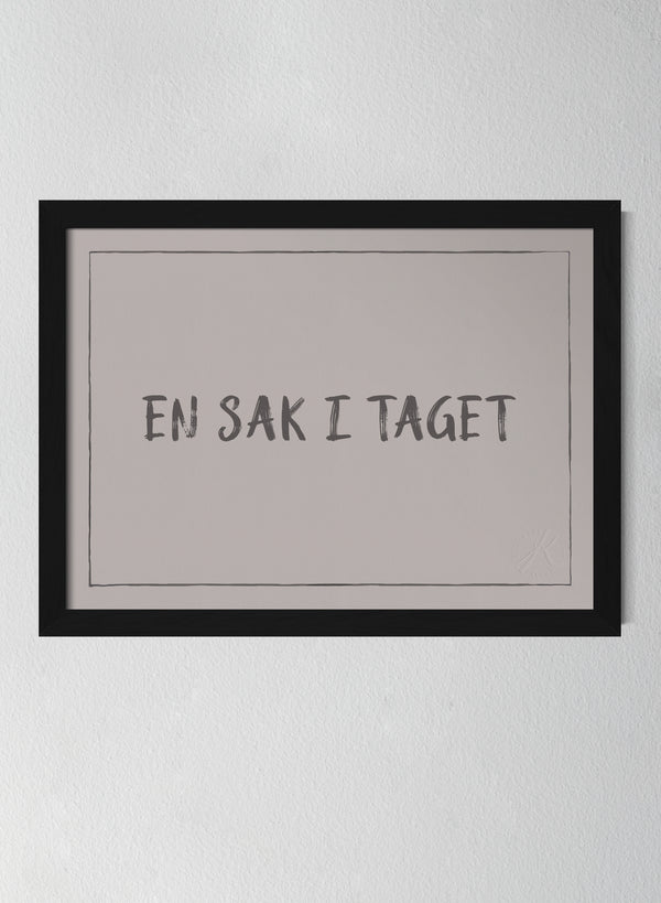 Svart träram Misty Blush