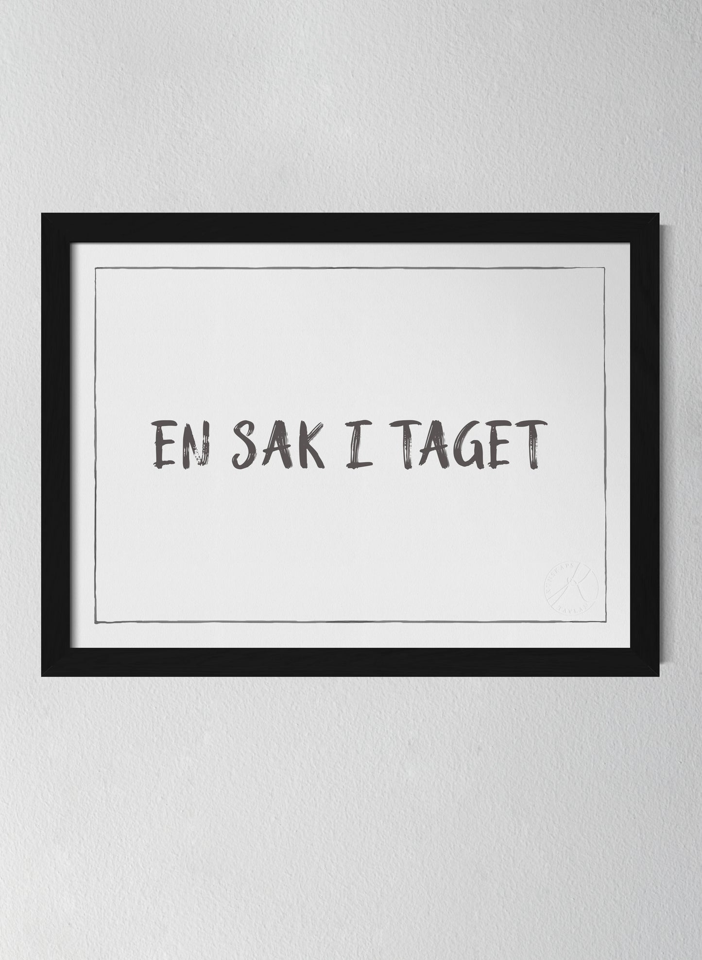 Svart träram Off-white