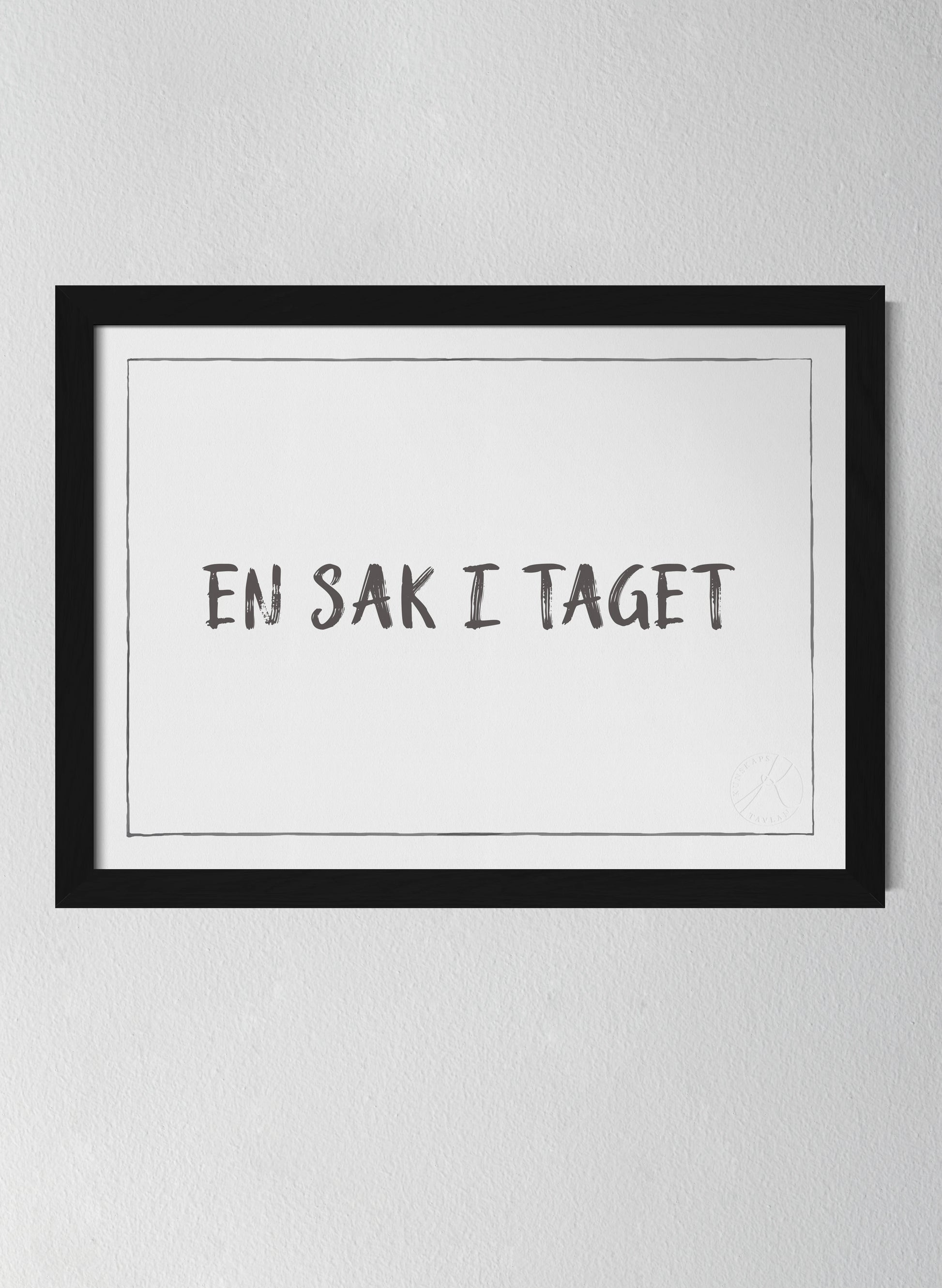 Svart träram Off-white