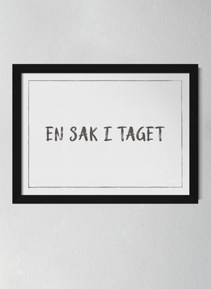 Svart träram Off-white