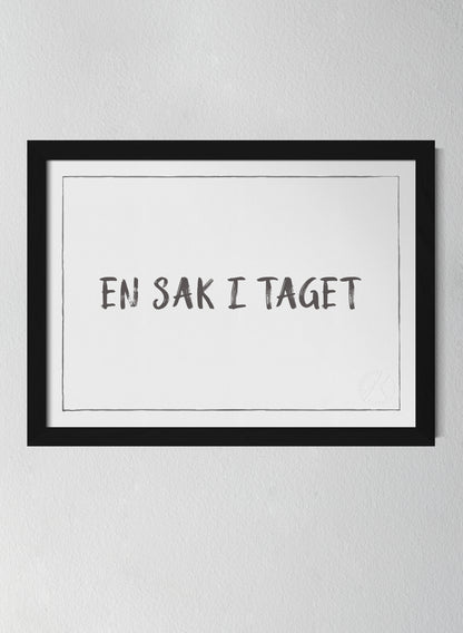 Svart träram Off-white