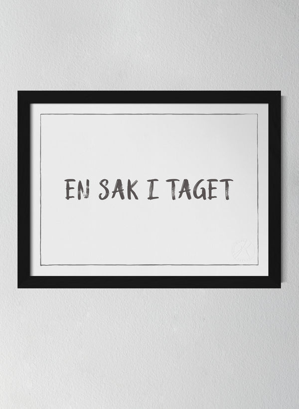 Svart träram Off-white