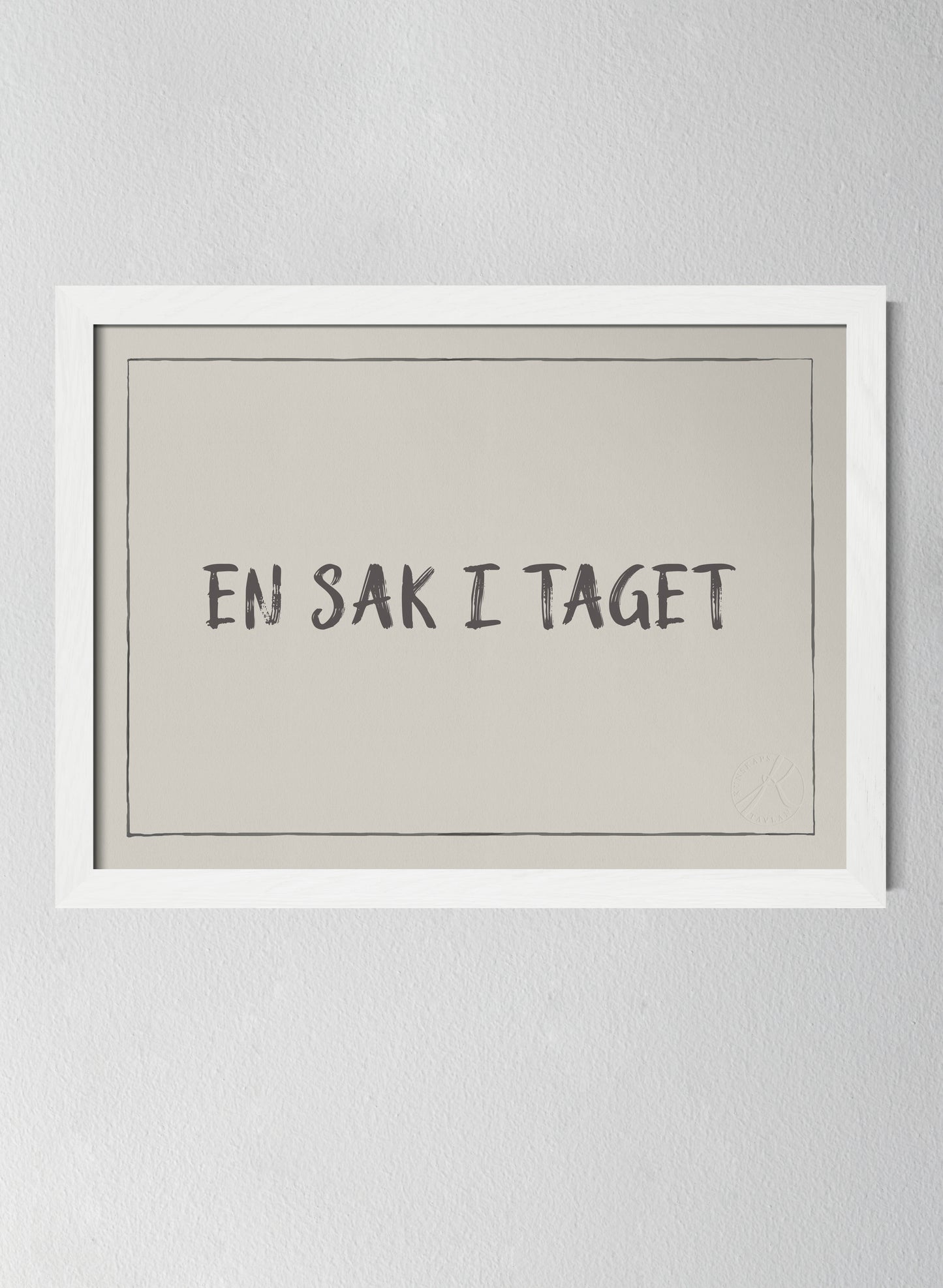 Vit träram Pearl Grey
