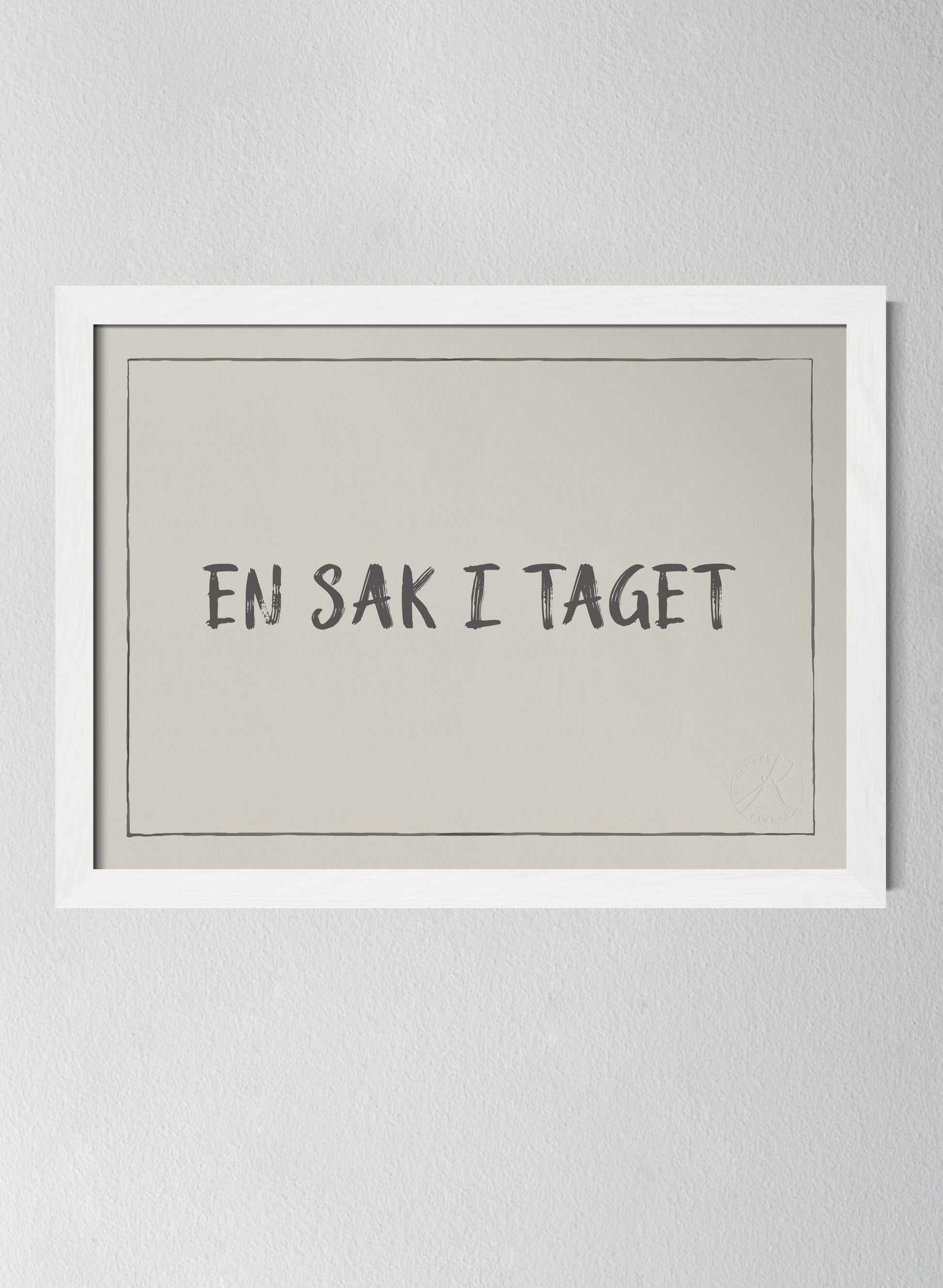Vit träram Pearl Grey