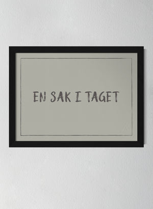 Svart träram Sandwashed Sage