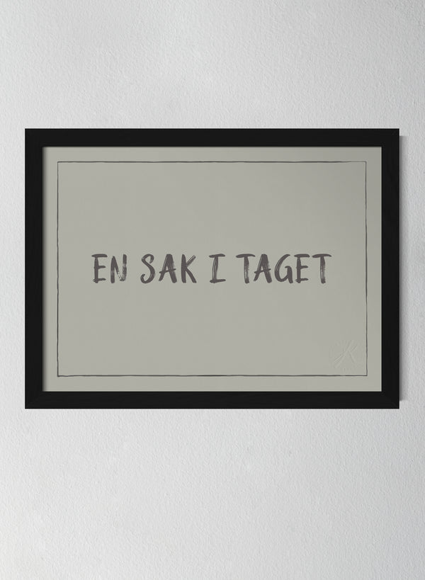 Svart träram Sandwashed Sage