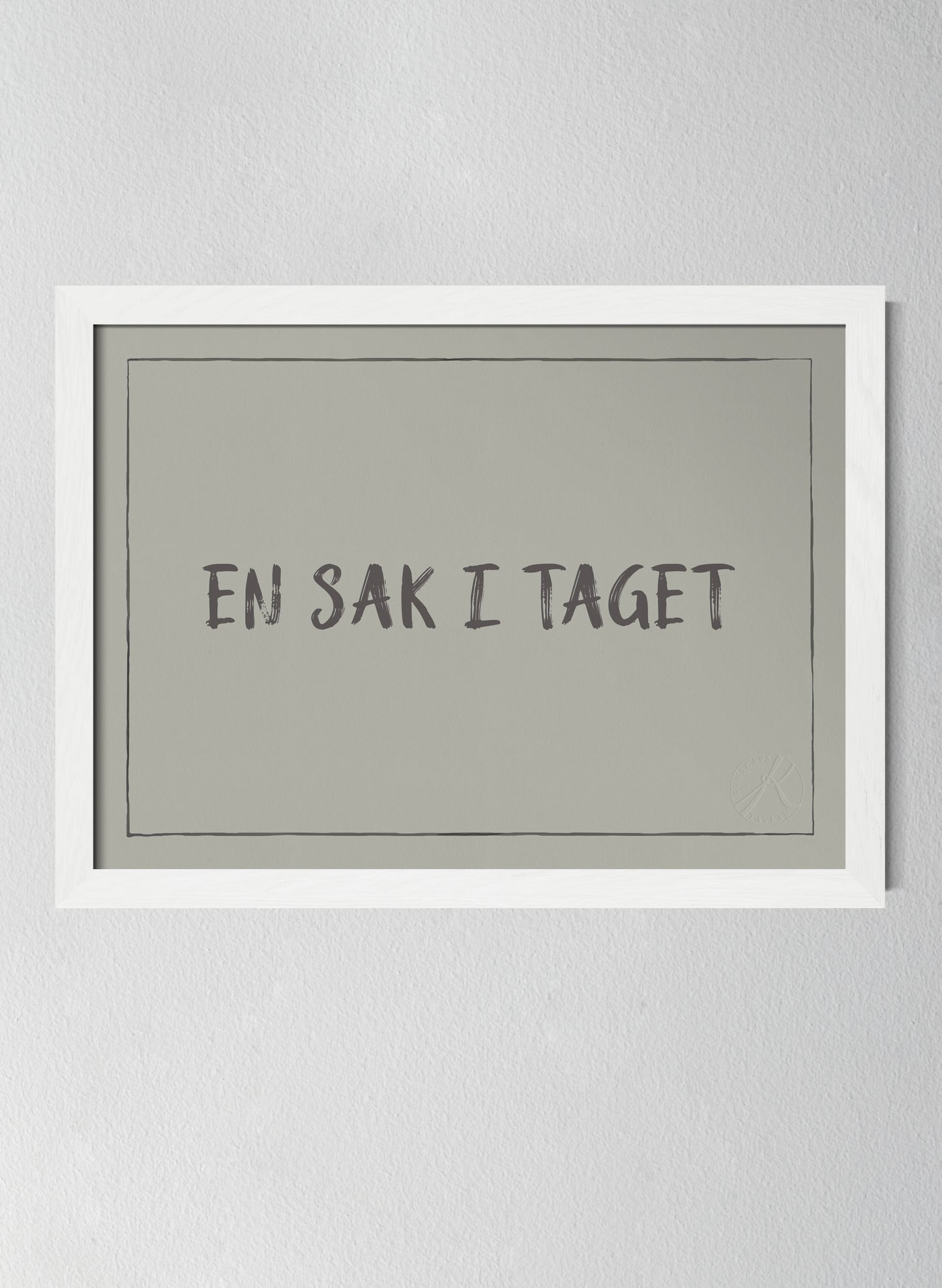 Vit träram Sandwashed Sage