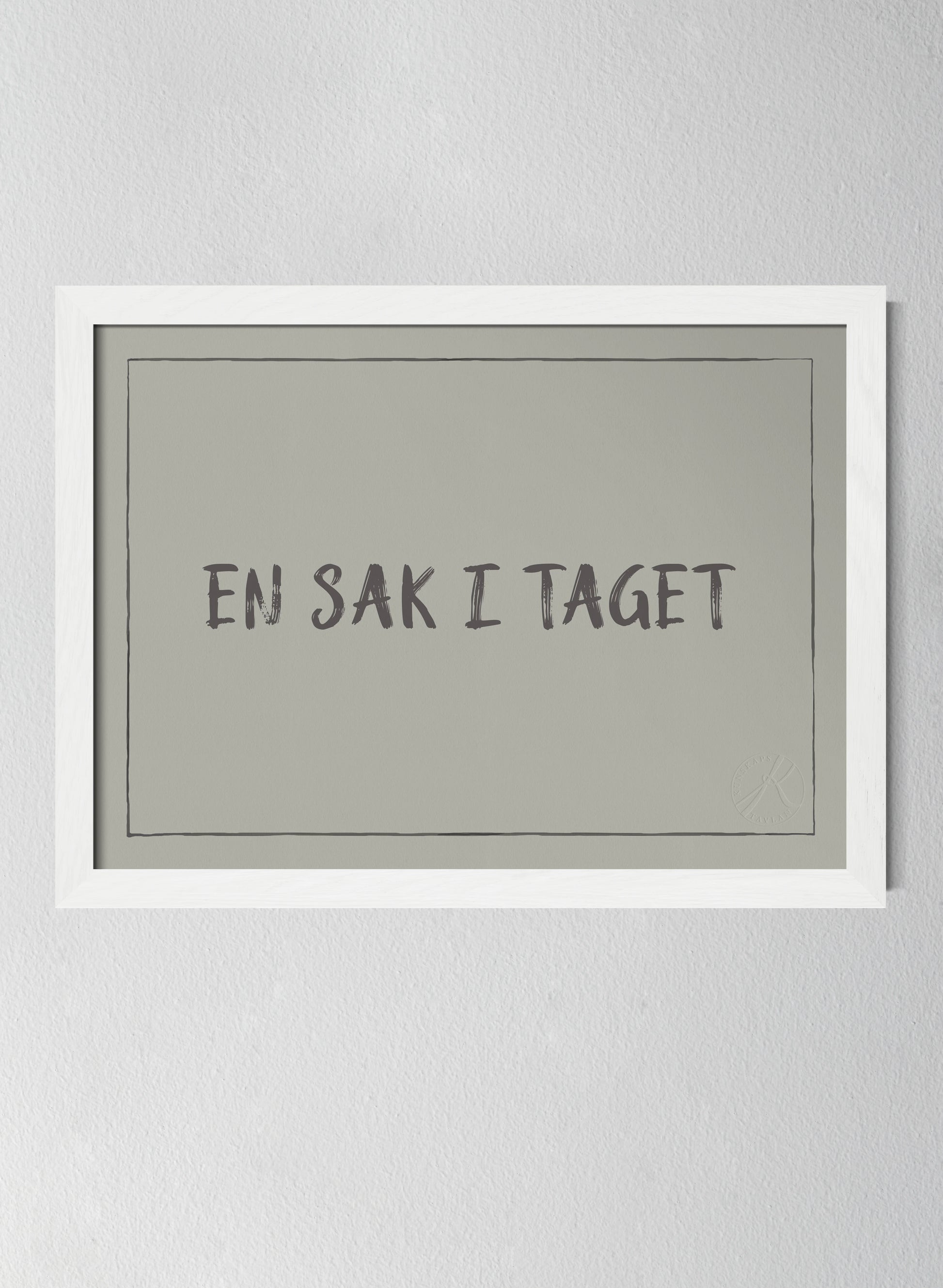 Vit träram Sandwashed Sage