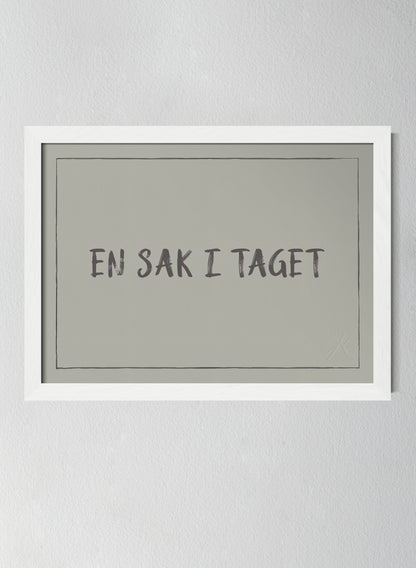Vit träram Sandwashed Sage