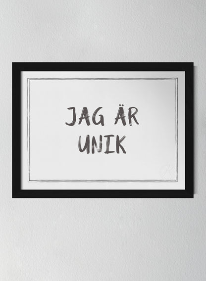 Svart träram Off-white