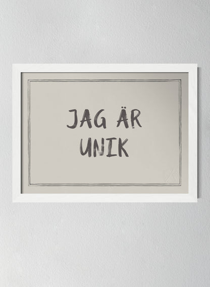 Vit träram Pearl Grey