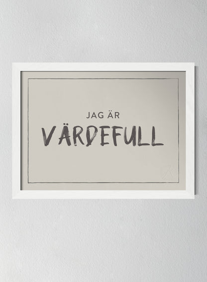 Vit träram Pearl Grey