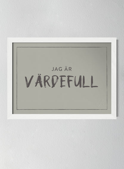 Vit träram Sandwashed Sage
