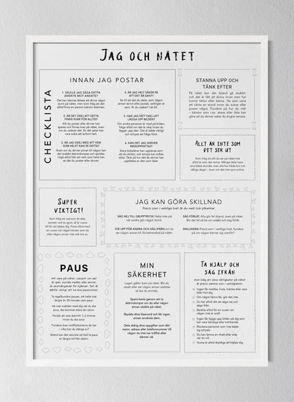 Vit träram Black & White