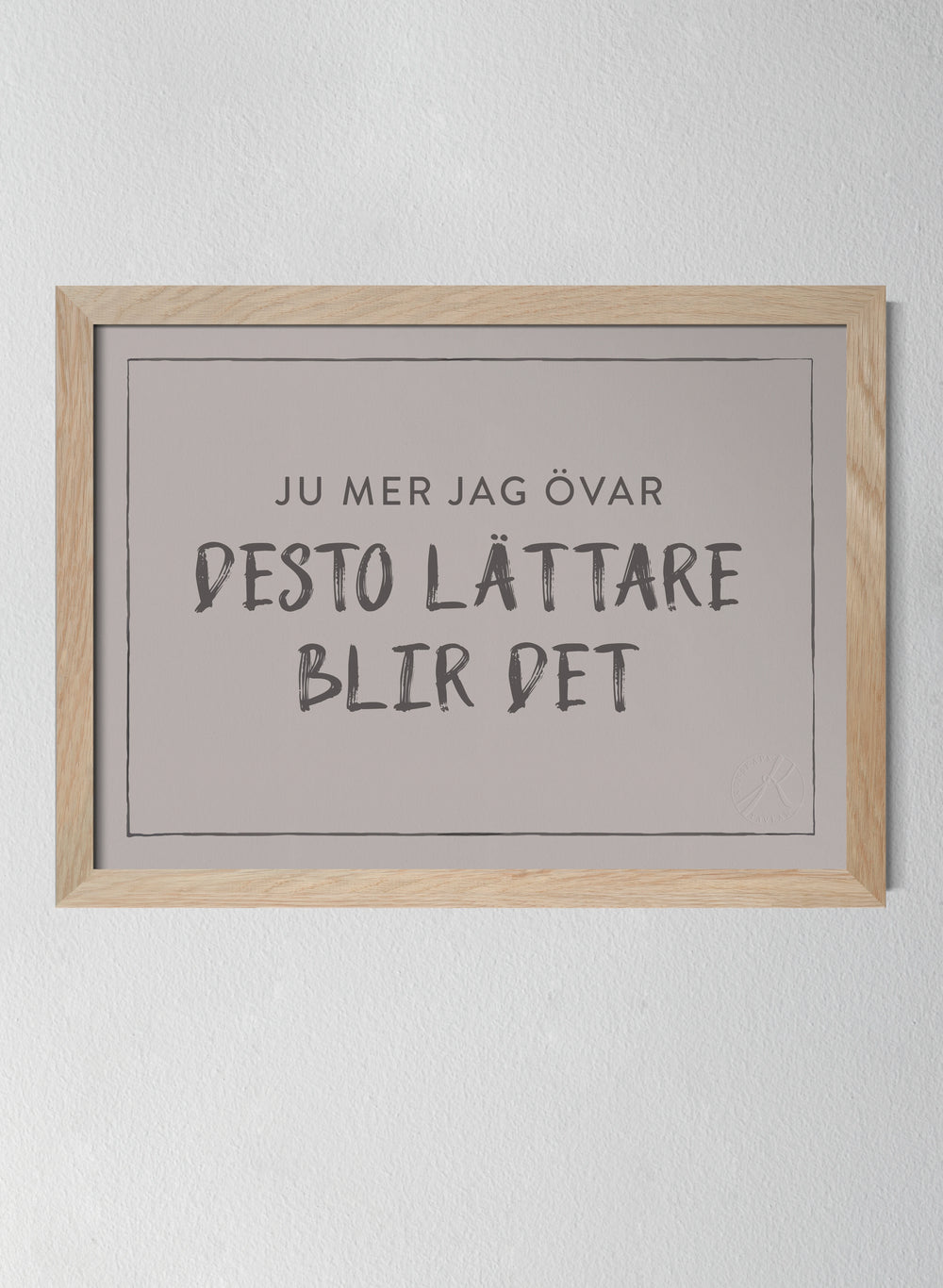 Ju mer jag övar, desto lättare blir det