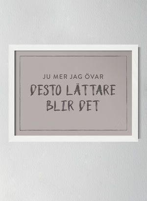 Vit träram Misty Blush