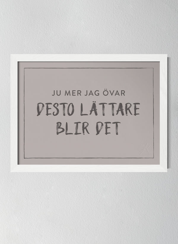 Vit träram Misty Blush