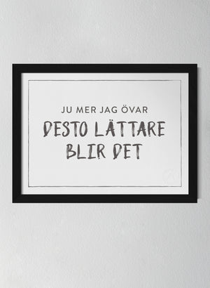 Svart träram Off-white