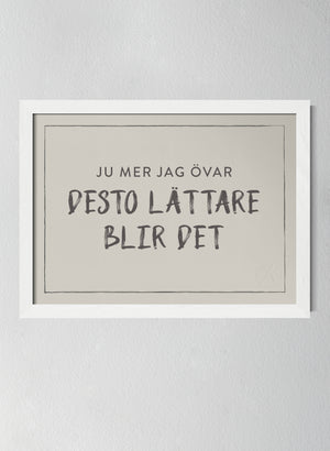 Vit träram Pearl Grey