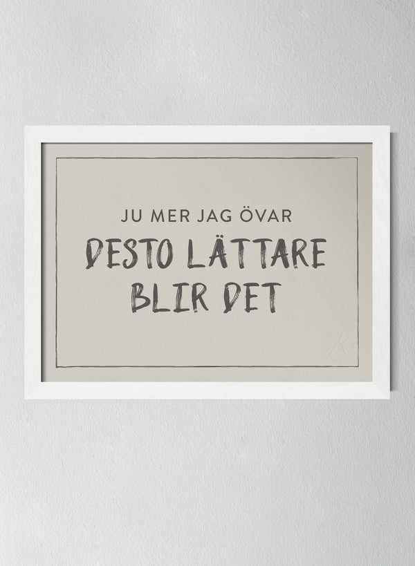 Vit träram Pearl Grey