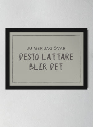 Svart träram Sandwashed Sage