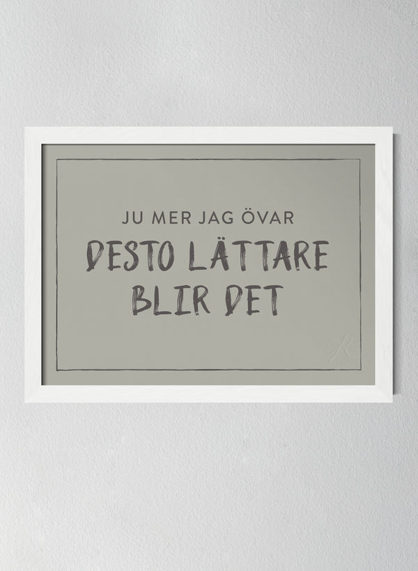 Vit träram Sandwashed Sage