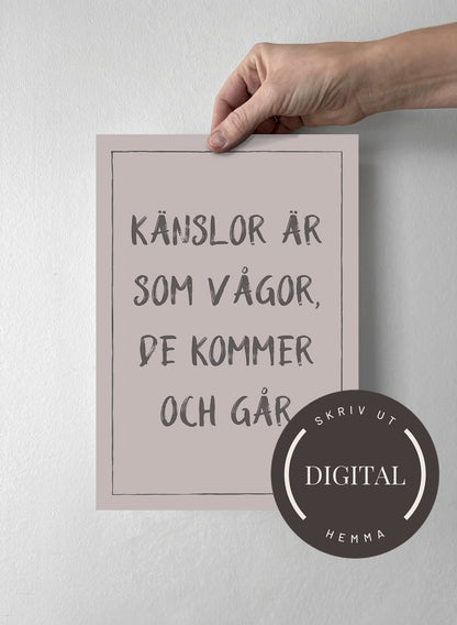 21 x 30 cm - DIGITAL - Skriv ut hemma Misty Blush