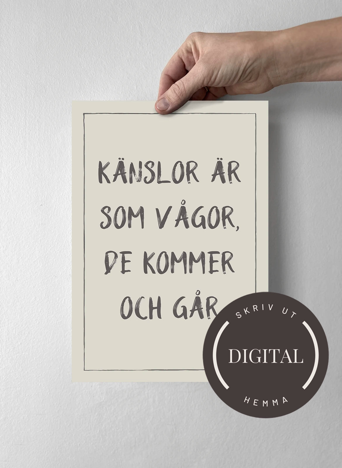 21 x 30 cm - DIGITAL - Skriv ut hemma Pearl Grey