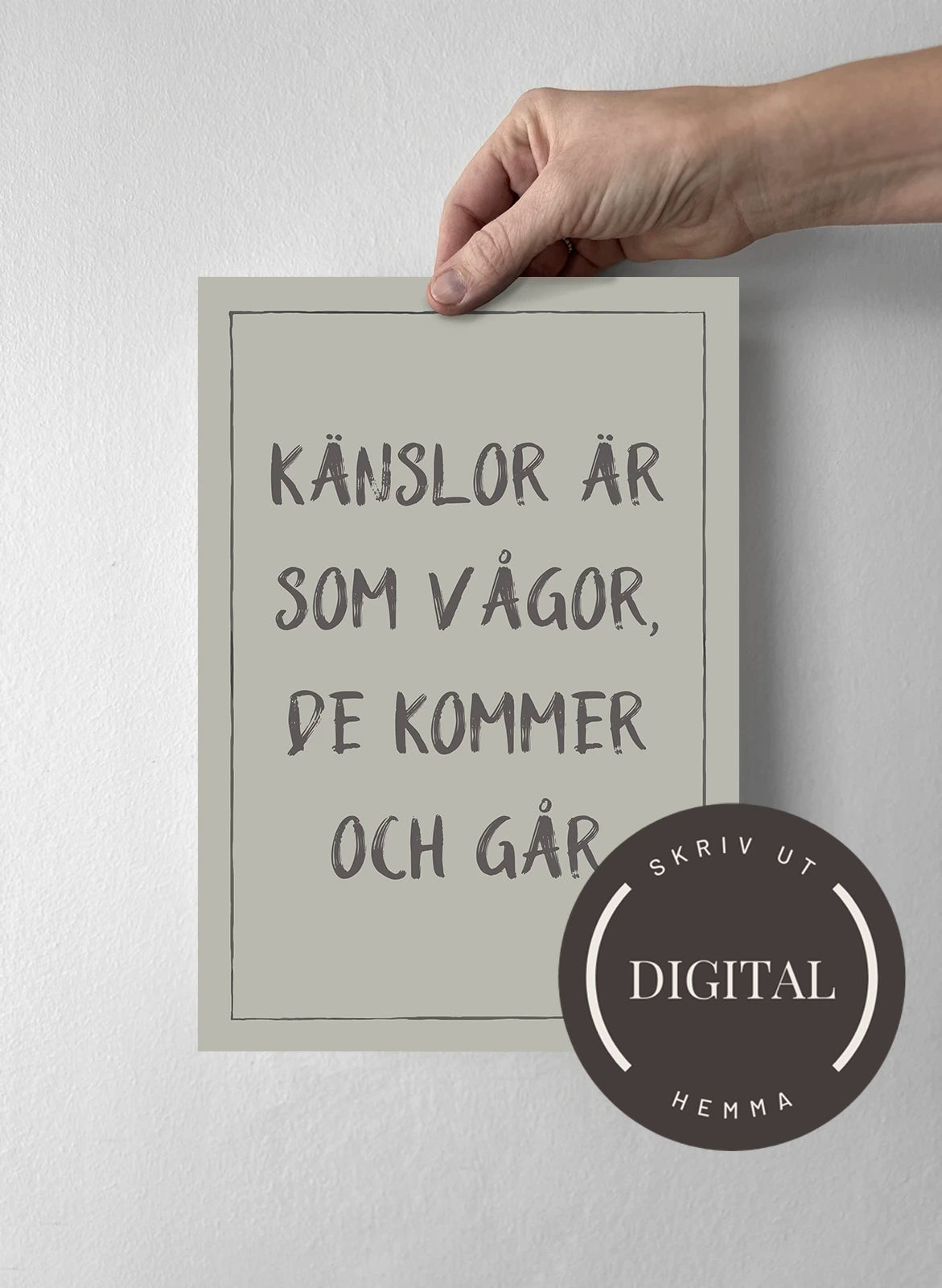 21 x 30 cm - DIGITAL - Skriv ut hemma Sandwashed Sage