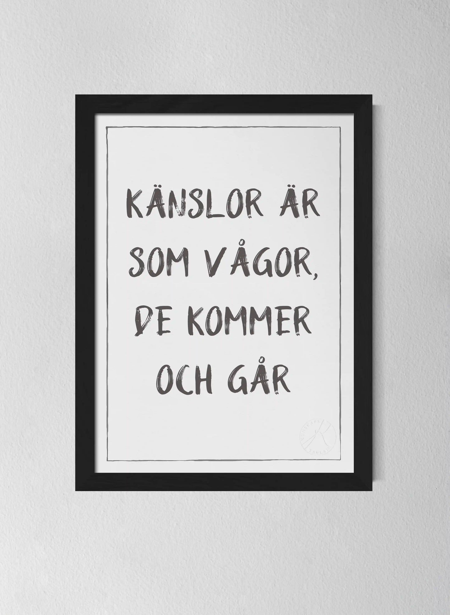 Svart träram Off-white