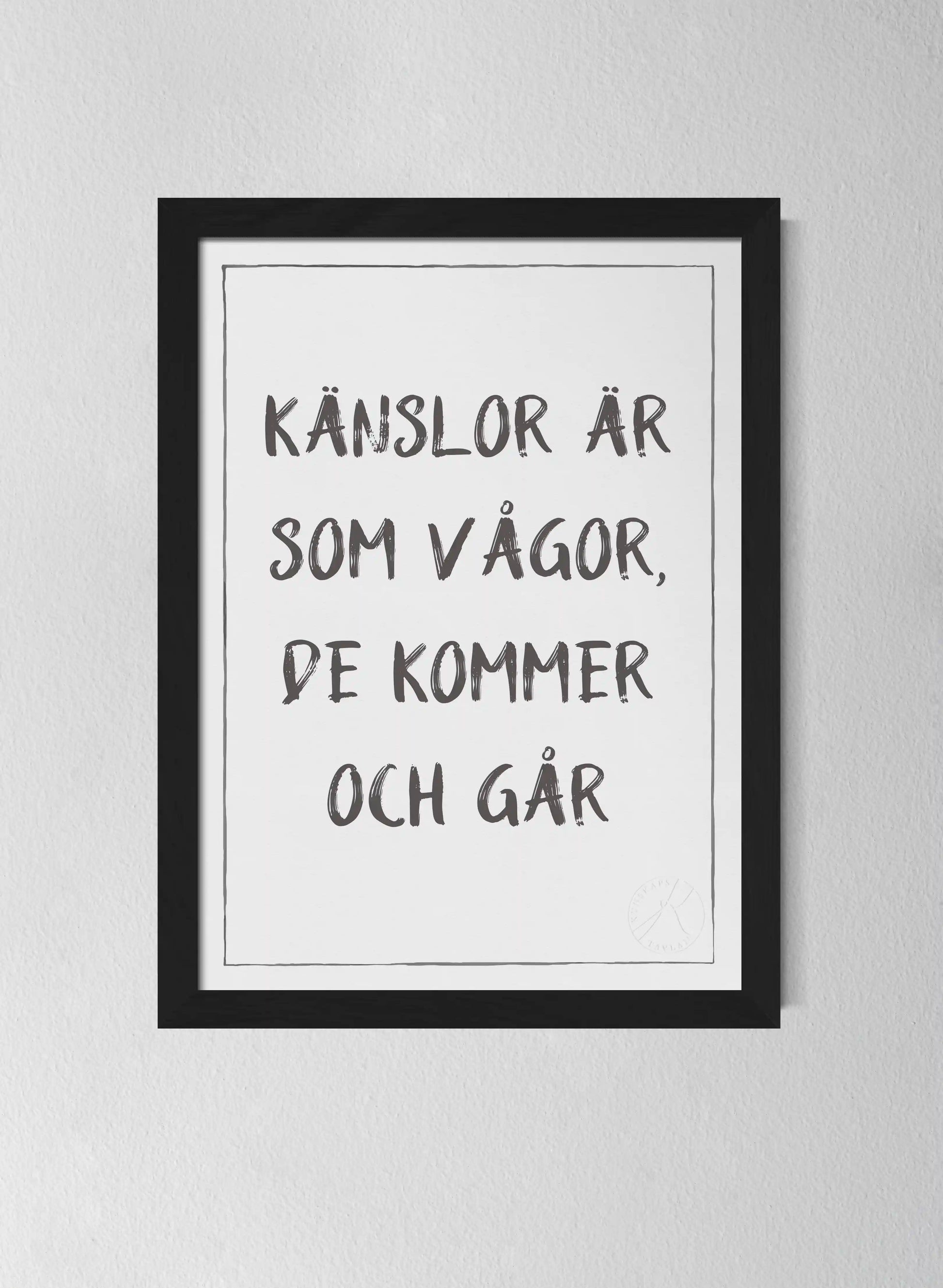 Svart träram Off-white