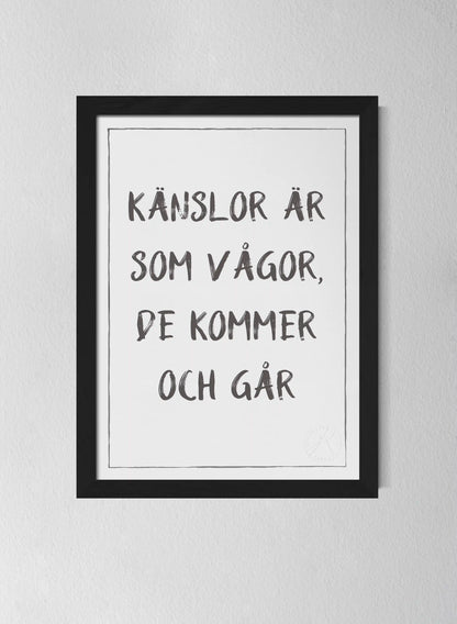 Svart träram Off-white