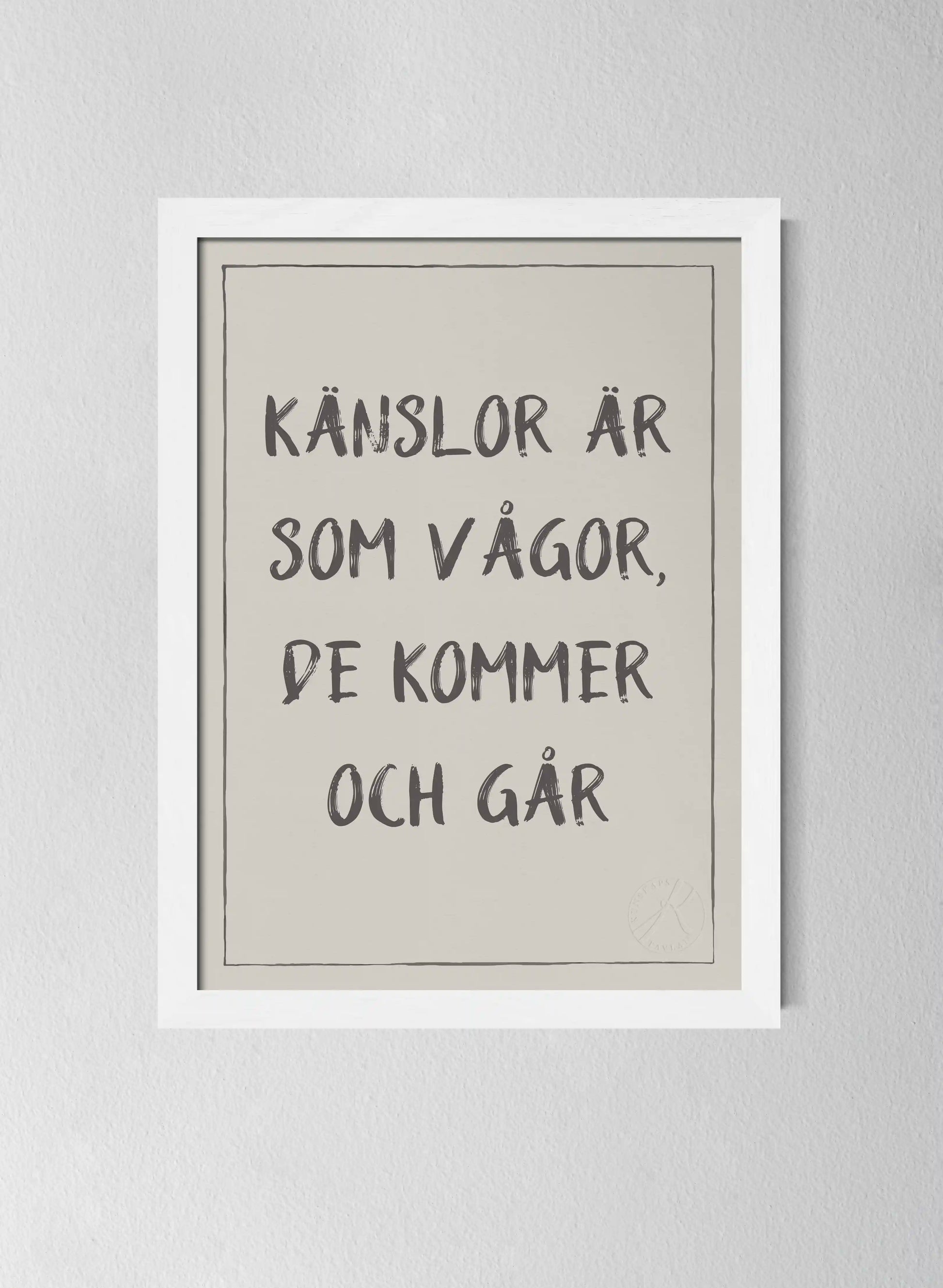 Vit träram Pearl Grey