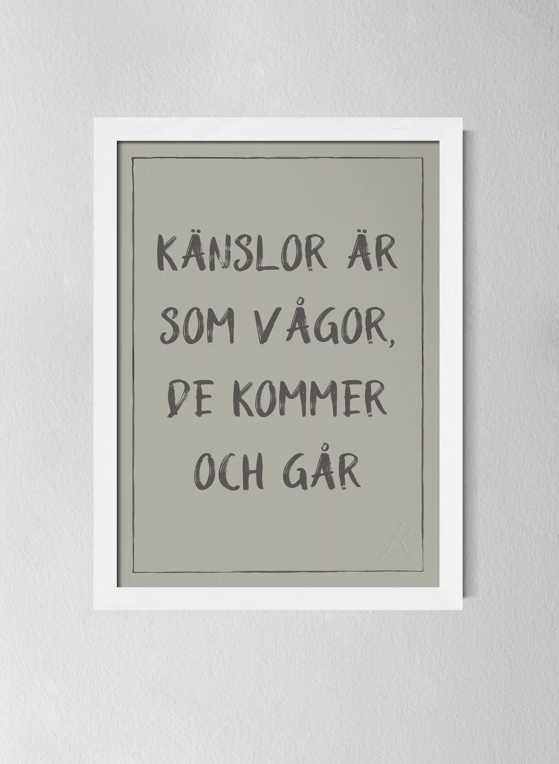 Vit träram Sandwashed Sage