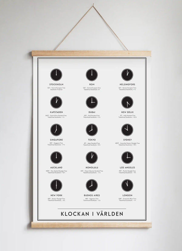 Posterhängare i ek
