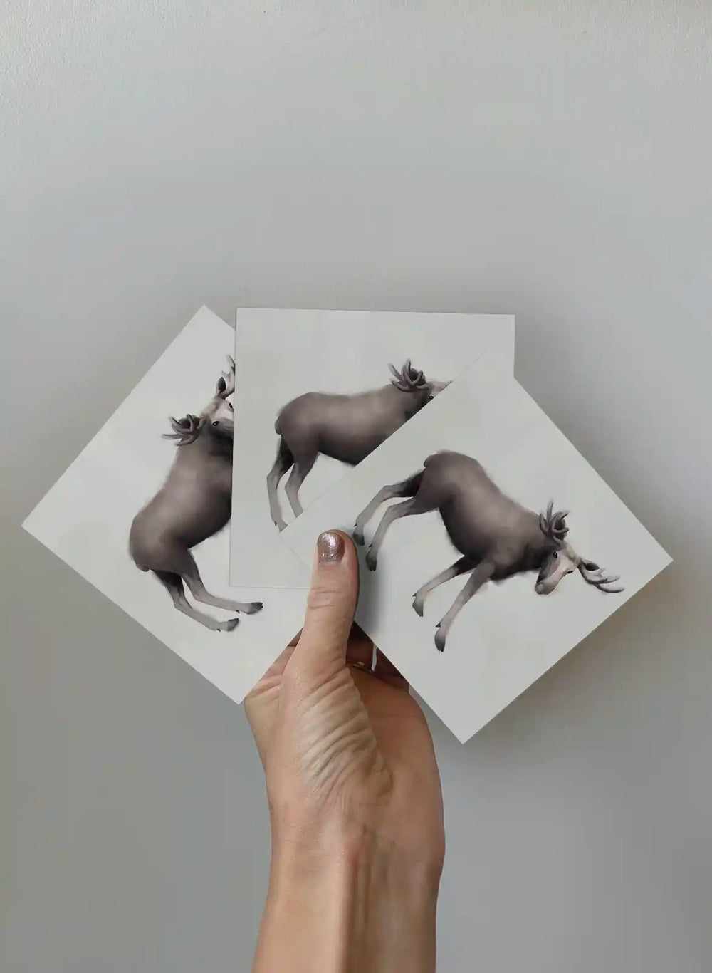 Kort 3-pack - Älgen