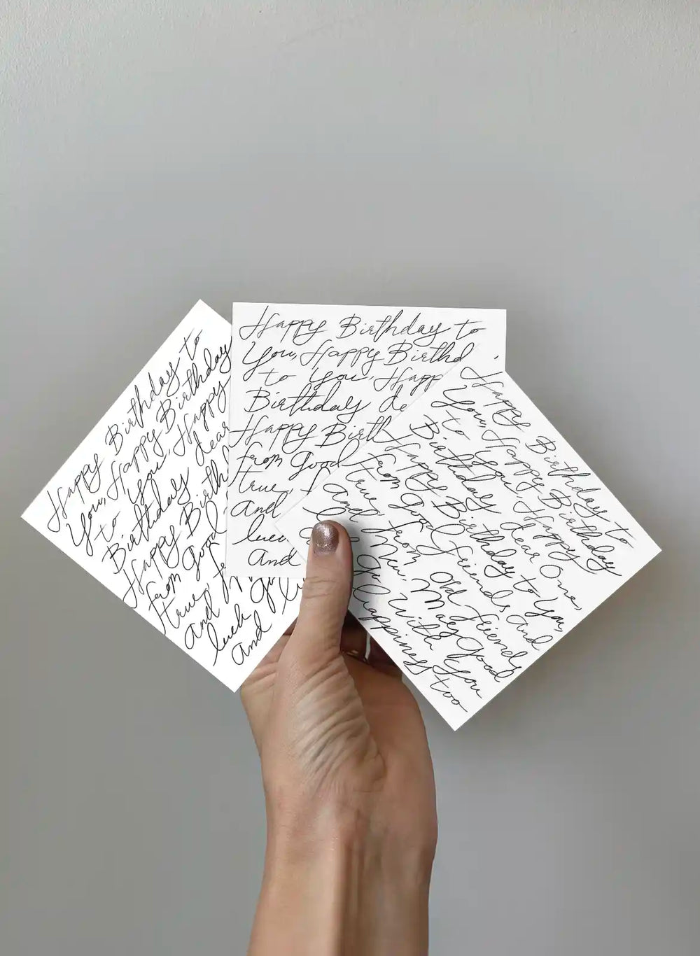 Kort  3-pack - Happy Birthday lyrics
