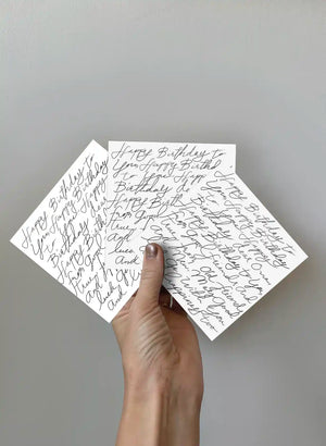 Kort  3-pack - Happy Birthday lyrics