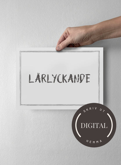 21 x 30 cm - DIGITAL - Skriv ut hemma Off-white