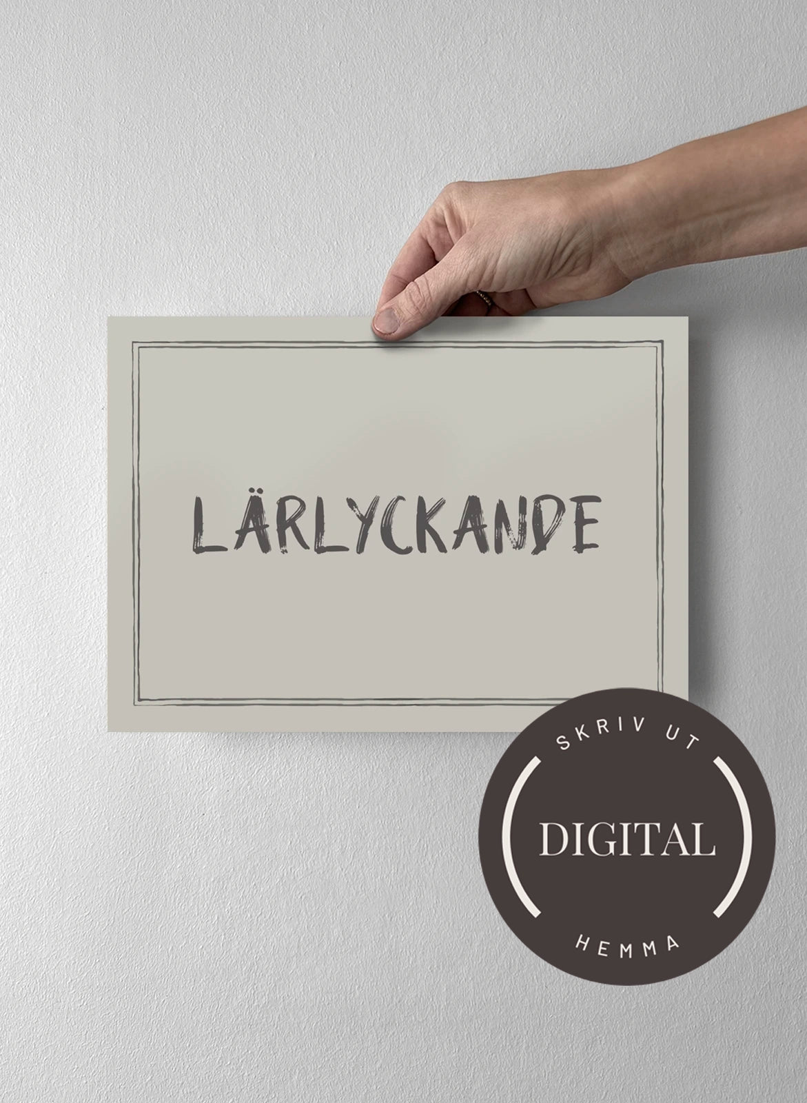 21 x 30 cm - DIGITAL - Skriv ut hemma Pearl Grey