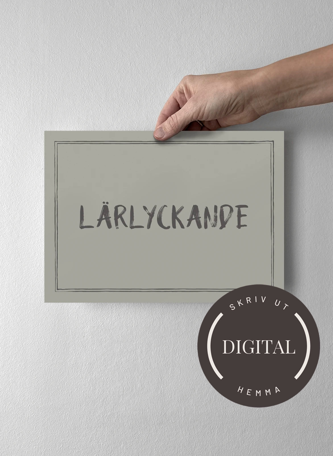 21 x 30 cm - DIGITAL - Skriv ut hemma Sandwashed Sage