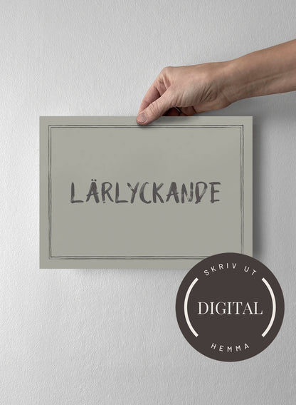 21 x 30 cm - DIGITAL - Skriv ut hemma Sandwashed Sage