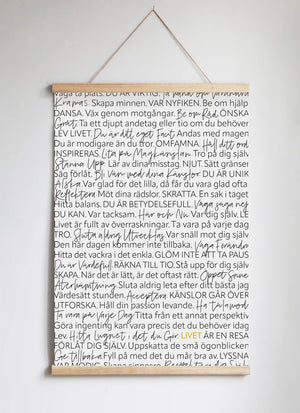 Posterhängare i ek