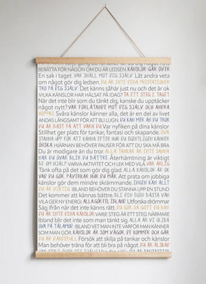 Posterhängare i ek