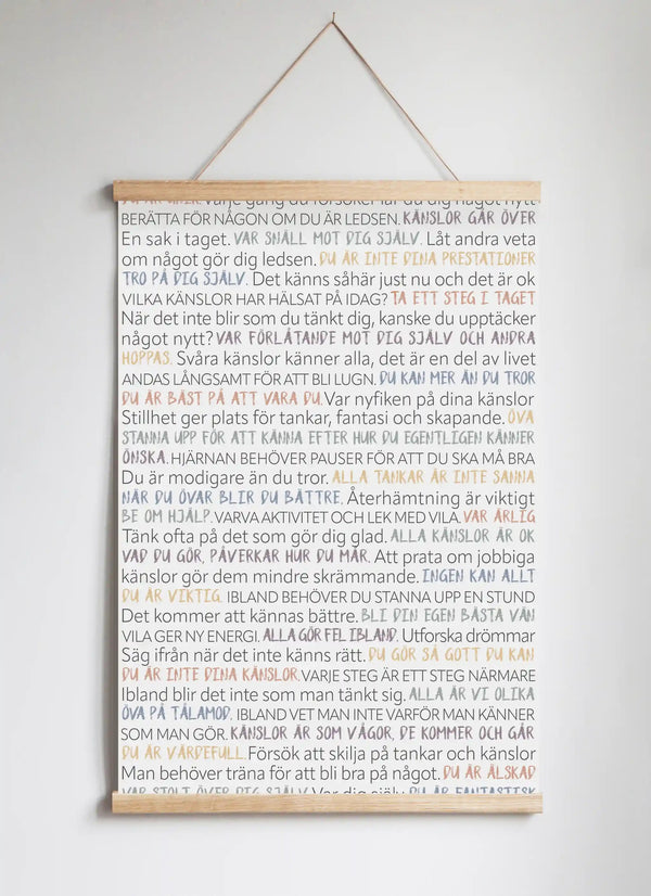 Posterhängare i ek