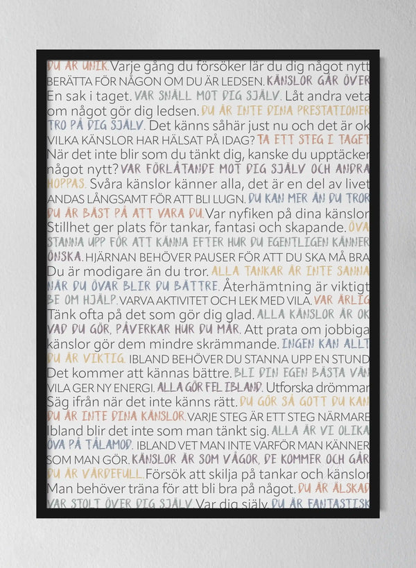 Svart träram